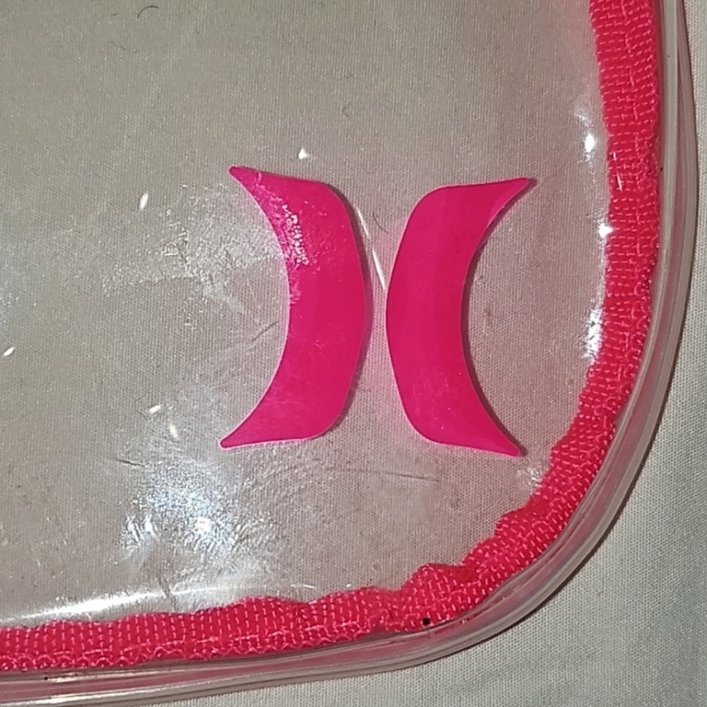 Hurley Clear Crossbody Stadium/Concert Bag, Color-Hper Pink - Picture 2 of 7